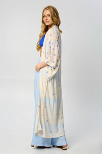 Soft Blue Dot Kimono
