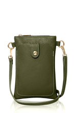 Load image into Gallery viewer, Italian Genuine Leather Crossbody Bag with Phone Pocket
