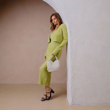 Load image into Gallery viewer, Tulip Blue Recycled Vegan Top Handle Bag Pre-Order 5/20

