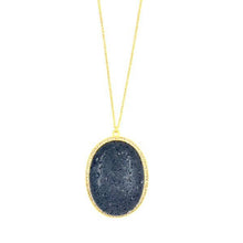 Load image into Gallery viewer, Crystal Encrusted Cabochon Necklace
