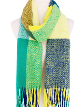 Load image into Gallery viewer, 9 Colors--Softer Than Cashmere Colorblock Blanket Scarf
