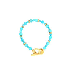 Load image into Gallery viewer, Beaded Bracelet in Gold Finish

