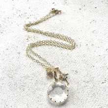 Load image into Gallery viewer, Crystal Jewelry Crystal Gold Necklace Boutique Salon trendy
