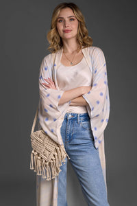 Soft Blue Dot Kimono
