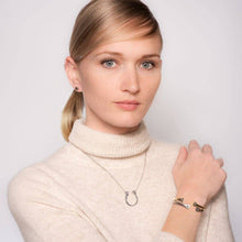 Load image into Gallery viewer, Charmed Horseshoe Necklace - Gold
