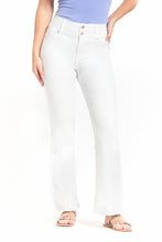 Load image into Gallery viewer, 30&quot; Luxe Shapewear Fit &amp; Lift Flare Jean in White
