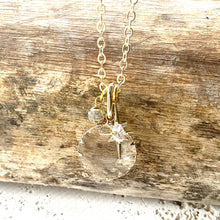 Load image into Gallery viewer, Crystal Jewelry Crystal Gold Necklace Boutique Salon trendy
