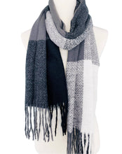 Load image into Gallery viewer, 9 Colors--Softer Than Cashmere Colorblock Blanket Scarf
