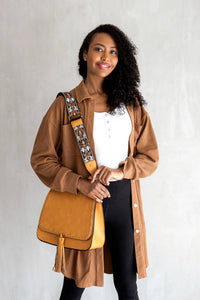 M1970 Bailey Crossbody with Print Contrast Strap