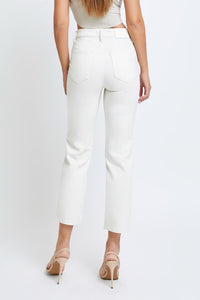 Sea Salt Straight Leg Cropped Denim