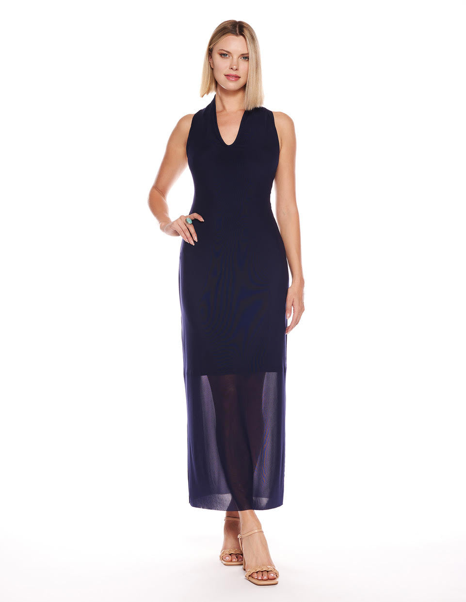 Viereck Vodka Mesh Dress Navy