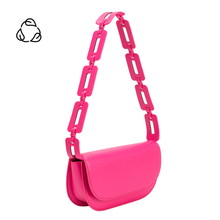 Load image into Gallery viewer, Inez Neon Pink Recycled Vegan Crossbody Bag
